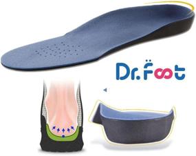 img 3 attached to Orthotic Shoe Insoles By Dr. Foot - Correct Flat Feet, Over-Pronation, And Fallen Arches With Arch Support Inserts (Medium, Women'S 8.5-10 Or Men'S 7.5-9)
