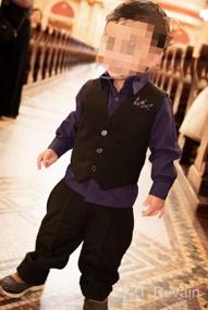 img 4 attached to OLIVIA KOO Pinstripe Pinstriped Infant 👔 Boy Boys' Clothing: Suits, Sport Coats & More