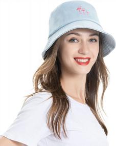 img 3 attached to Fashionable Embroidered Bucket Hat For Men, Women, And Teens - Perfect Summer Fisherman Cap By ZLYC