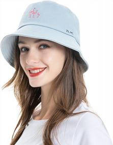img 2 attached to Fashionable Embroidered Bucket Hat For Men, Women, And Teens - Perfect Summer Fisherman Cap By ZLYC