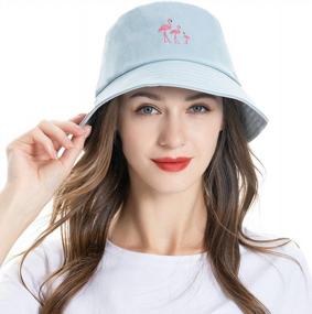 img 1 attached to Fashionable Embroidered Bucket Hat For Men, Women, And Teens - Perfect Summer Fisherman Cap By ZLYC