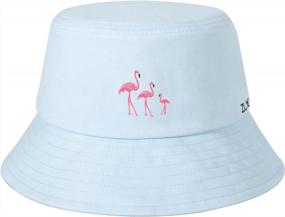 img 4 attached to Fashionable Embroidered Bucket Hat For Men, Women, And Teens - Perfect Summer Fisherman Cap By ZLYC