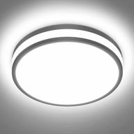 onforu 150w led ceiling light fixture, 1600lm bedroom lamp, 6000k daylight round surface ip65 waterproof for hallway kitchen living room balcony stairwell logo