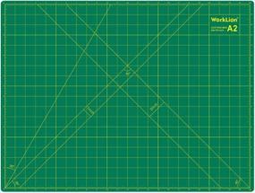 img 4 attached to 18" X 24" Large Self-Healing PVC Cutting Mat Double Sided Gridded Rotary Board For Crafts, Fabric Quilting Sewing Scrapbooking Art Projects