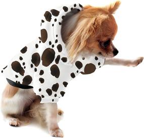 img 3 attached to Costume Texture Dalmatians Sweaters Hoodies Dogs good for Apparel & Accessories
