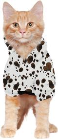 img 2 attached to Costume Texture Dalmatians Sweaters Hoodies Dogs good for Apparel & Accessories