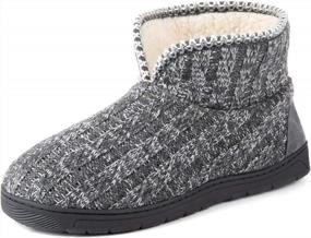 img 4 attached to Memory Foam Sweater Knit Bootie Slipper For Men By RockDove: Improved SEO