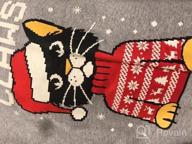 img 1 attached to Women'S & Teen Girls' Santa Claws Cat Sweater With Ugly Christmas Sweater Style review by Ricky Long