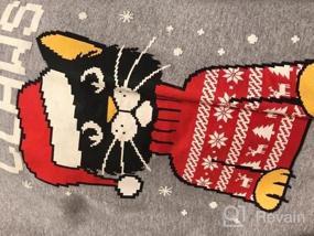 img 5 attached to Women'S & Teen Girls' Santa Claws Cat Sweater With Ugly Christmas Sweater Style