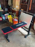 img 1 attached to Olympic Weight Bench With Rack, 330Lbs Adjustable Home Gym Workout Set For Full Body Exercise - Leg Developer, Preacher Curl & Bench Press review by Jerardo Phi