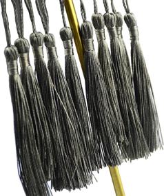 img 1 attached to 100Pcs 13Cm/5 Inch Silky Floss Bookmark Tassels For Jewelry Making, DIY Craft Accessory (#27)