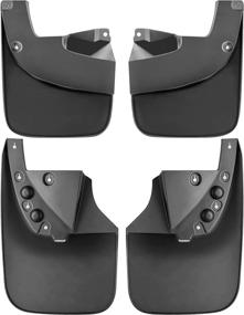 img 2 attached to 🚗 High-Quality 4-Piece Splash Guards Mud Flaps Mudguards for Toyota Tundra 2007-2013 Pickup - Front & Rear Compatible