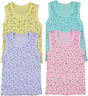 tobeinstyle girls pack ruffle tank girls' clothing : tops, tees & blouses logo