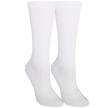 comfortable and effective compression socks - nuvein 15-20 mmhg, white, medium logo