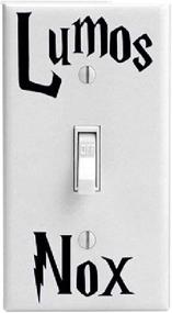 img 1 attached to ✨ Enhance Your Light Switch with Black Lumos Nox Decal: Make It Magical!