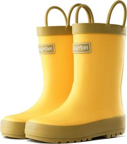 img 4 attached to CasaMiel Toddler Waterproof Natural Children Boys' Shoes : Boots