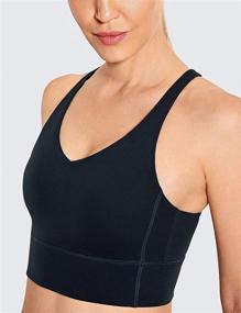 img 1 attached to 👙 CRZ YOGA Longline Wireless Racerback Women's Clothing: Ultimate Comfort and Style in Lingerie, Sleep & Lounge