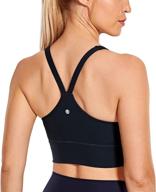 👙 crz yoga longline wireless racerback women's clothing: ultimate comfort and style in lingerie, sleep & lounge logo