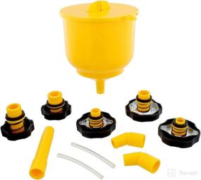 img 4 attached to ABN Radiator Coolant Funnel Kit - Spill-Free 🚗 Auto Coolant Flush, No-Spill Funnel Fill for Radiator System