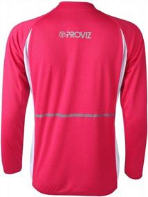 img 1 attached to Proviz Classic Mens Sports T-Shirt, Long Sleeve Reflective Breathable Activewear Top For Running/Cycling