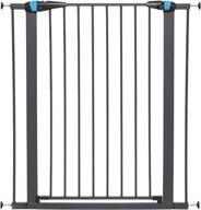 🐾 midwest homes for pets walk-thru steel pet gate: enhancing pet safety with 'safety glow' frame; available in 29" and 39" heights in soft white and textured graphite logo
