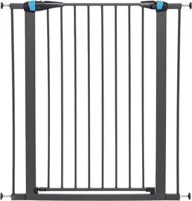 img 4 attached to 🐾 MidWest Homes for Pets Walk-Thru Steel Pet Gate: Enhancing Pet Safety with 'Safety Glow' Frame; Available in 29" and 39" Heights in Soft White and Textured Graphite