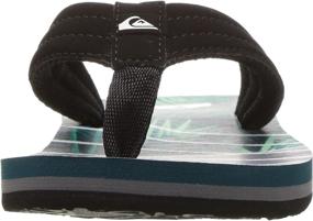 img 3 attached to Quiksilver Carver Print Youth Flip Flop Boys' Shoes ~ Sandals