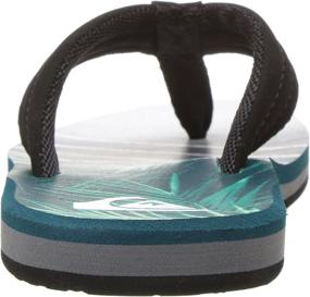 img 2 attached to Quiksilver Carver Print Youth Flip Flop Boys' Shoes ~ Sandals