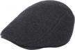 men's gatsby newsboy ivy flat cap hat for driving, cabbie and hunting logo