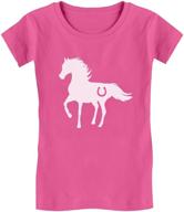 tstars horse horses fitted t shirt girls' clothing : tops, tees & blouses logo