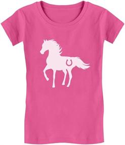 img 4 attached to Tstars Horse Horses Fitted T Shirt Girls' Clothing : Tops, Tees & Blouses