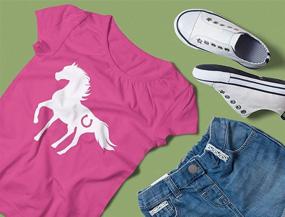 img 1 attached to Tstars Horse Horses Fitted T Shirt Girls' Clothing : Tops, Tees & Blouses