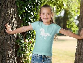 img 2 attached to Tstars Horse Horses Fitted T Shirt Girls' Clothing : Tops, Tees & Blouses