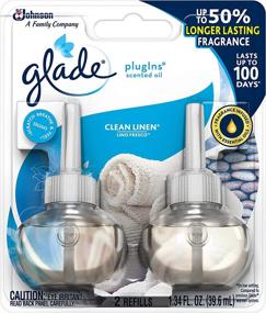 img 4 attached to 🌬️ Glade PlugIns Refills Air Freshener: Clean Linen Scented Essential Oils, Pack of 6 (2 Count, 1.34 Oz) – Ideal for Home and Bathroom