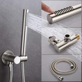 img 1 attached to Upgrade Your Shower Experience With TEEKIA Brushed Nickel Shower Head