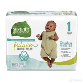 img 4 attached to Seventh Generation Diapers Sensitive Protection Diapering ... Disposable Diapers