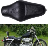 🐊 premium crocodile leather motorcycle two-up seat cushion for harley-davidson seventy-two xl1200v sportster and 883 iron models логотип