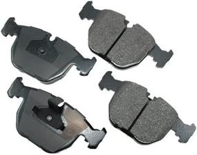 img 3 attached to 🚗 Akebono EUR681 Euro Ultra Premium Ceramic Disc Brake Pad Kit - Superior Performance in GREY