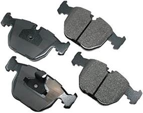 img 4 attached to 🚗 Akebono EUR681 Euro Ultra Premium Ceramic Disc Brake Pad Kit - Superior Performance in GREY