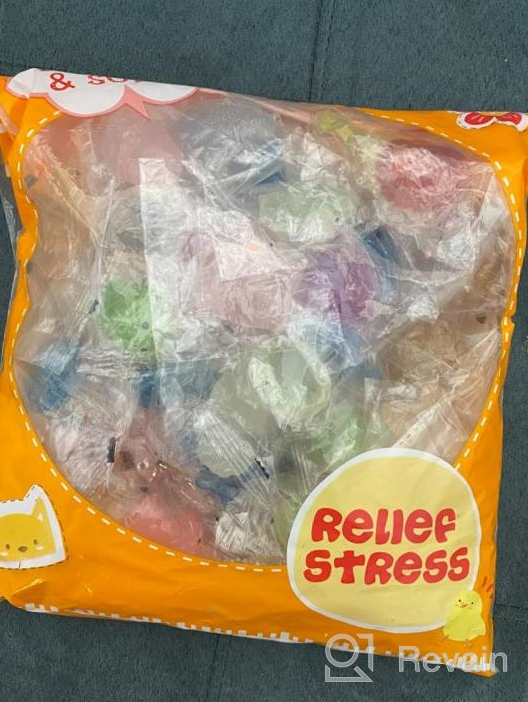 img 1 attached to 45Pcs Mochi Squishys Toys - 2Nd Gen Glitter Animal Stress Relief For Kids & Adults | Party Favors, Treasure Box Prize, Valentine Prizes & Easter Egg Fillers review by Chris Durandis