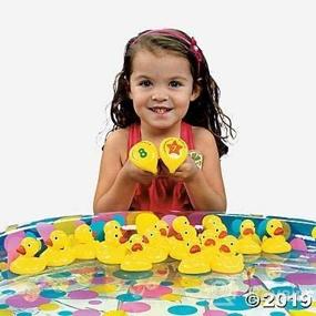 img 1 attached to Quacktastic Fun: Duck Matching Game (Set of 20 Rubber Duckies) for Unforgettable Party Games