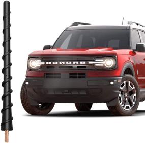 img 4 attached to 🚙 High-Performance Short Antenna 6.5 inch for Ford Bronco 2019-2022 | Enhanced Truck Antenna Replacement | FM AM Reception Improvement | BASIKER Car Accessories