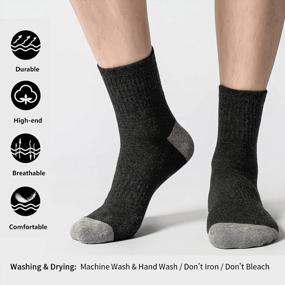 img 1 attached to Stay Comfortable And Stylish With GLENMEARL 6 Pack Cotton Ankle Athletic Running Socks For Men And Women