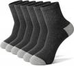 stay comfortable and stylish with glenmearl 6 pack cotton ankle athletic running socks for men and women logo