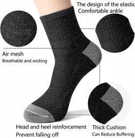 img 2 attached to Stay Comfortable And Stylish With GLENMEARL 6 Pack Cotton Ankle Athletic Running Socks For Men And Women