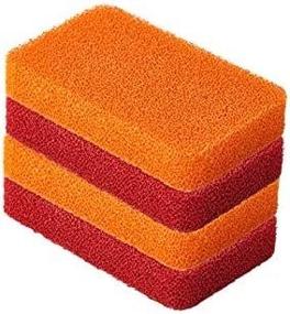 img 3 attached to 🧼 Liflicon Heavy Duty Silicone Scrubber Sponges (4 Pack) - Ultimate Cleaning Solution for Kitchen and Bathroom