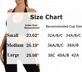 img 2 attached to Women'S Seamless Padded Adjustable Strap Sports Bra Bralette Crop Tank Workout Halter Top By INIBUD