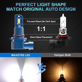img 2 attached to MAXGTRS 9005 9006 LED Headlight Bulb 6000K White Max 7000LM, Fanless HB3 9005 HB4 9006 LED Fog Bulbs For DRL Or Fog Light Lamp Replacement Super Bright,Pack Of 2