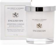 usa-poured gilchrist & soames english spa luxury candle (8oz) with sea grass, lemon, and lily fragrance - infused with coconut oil and soy wax blend, featuring a clean-burning cotton wick logo