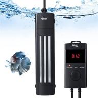 🐠 hygger variable frequency aquarium heater: 200w/300w/500w quartz fish tank heater with led digital display thermostat controller logo